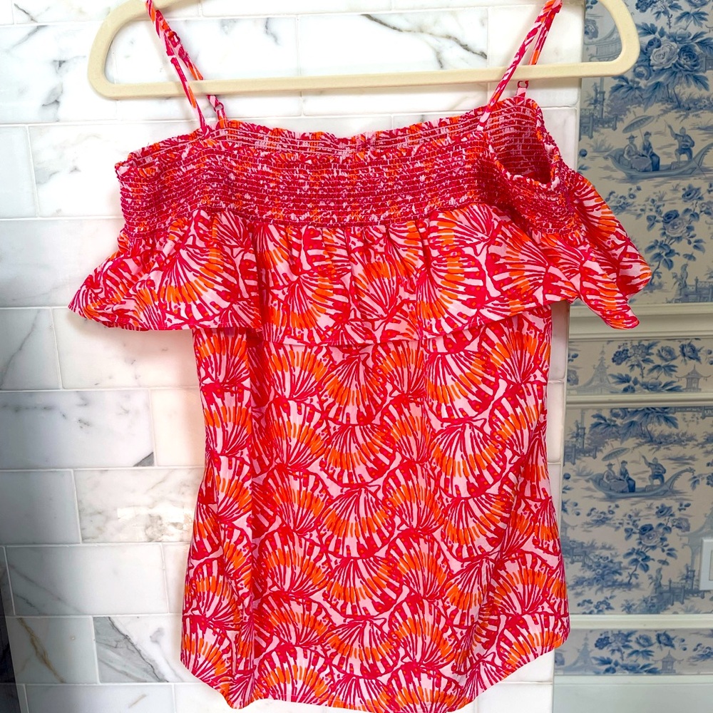 Vineyard Vines Pink and Orange Kids Camisole